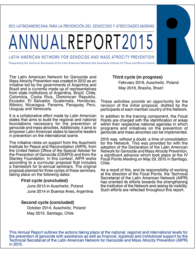 Annual Report of the Latin American Network - 2014