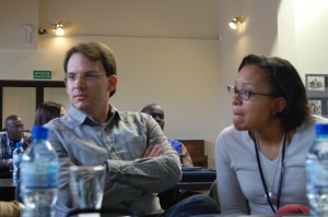Ms. Bourcicot (right) at the 2015 Raphael Lemkin Seminar